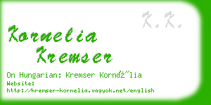 kornelia kremser business card